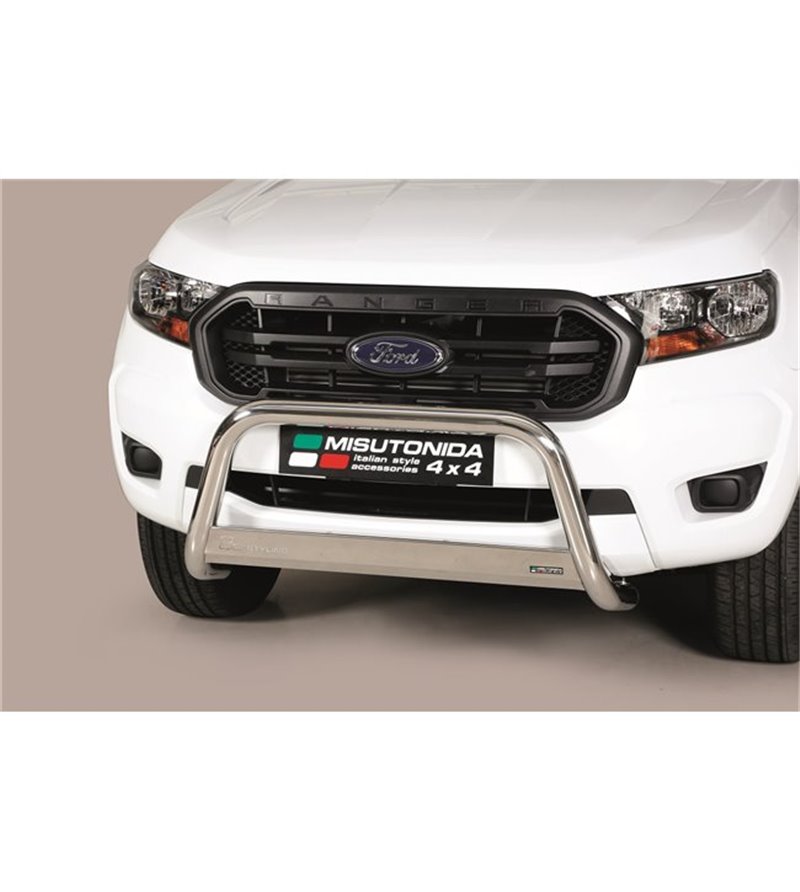 Ranger D.C. 19- EC Approved Medium Bar Inox - EC/MED/295/IX - Bullbar / Lightbar / Bumperbar - Verstralershop