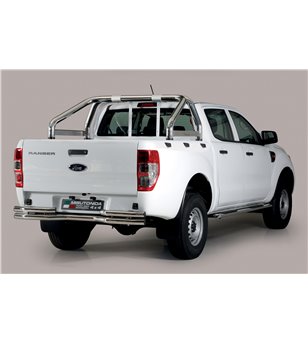 Ranger Double Cab 19- Double Bended Rear Protection - DBR/330/IX - Rearbar / Opstap - Verstralershop