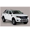 Ranger Double Cab 19- Double Bended Rear Protection Black Powder Coated - DBR/330/PL - Lights and Styling