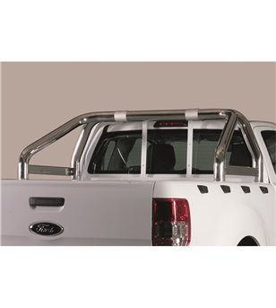 Ranger D.C. 19-,  Roll Bar Mark on Tonneau Inox (2 pipes version) - RLSS/K/2295/IX - Rollbars / Sportsbars - Verstralershop