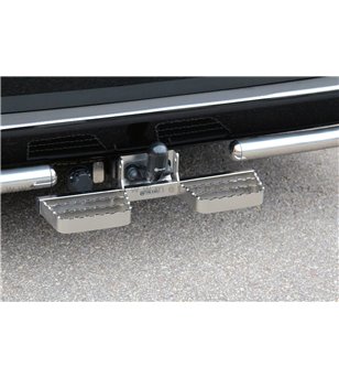 PEUGEOT PARTNER 18+ RUNNING BOARDS to tow bar pcs SMALL - 888419 - Rearbar / Opstap - Verstralershop