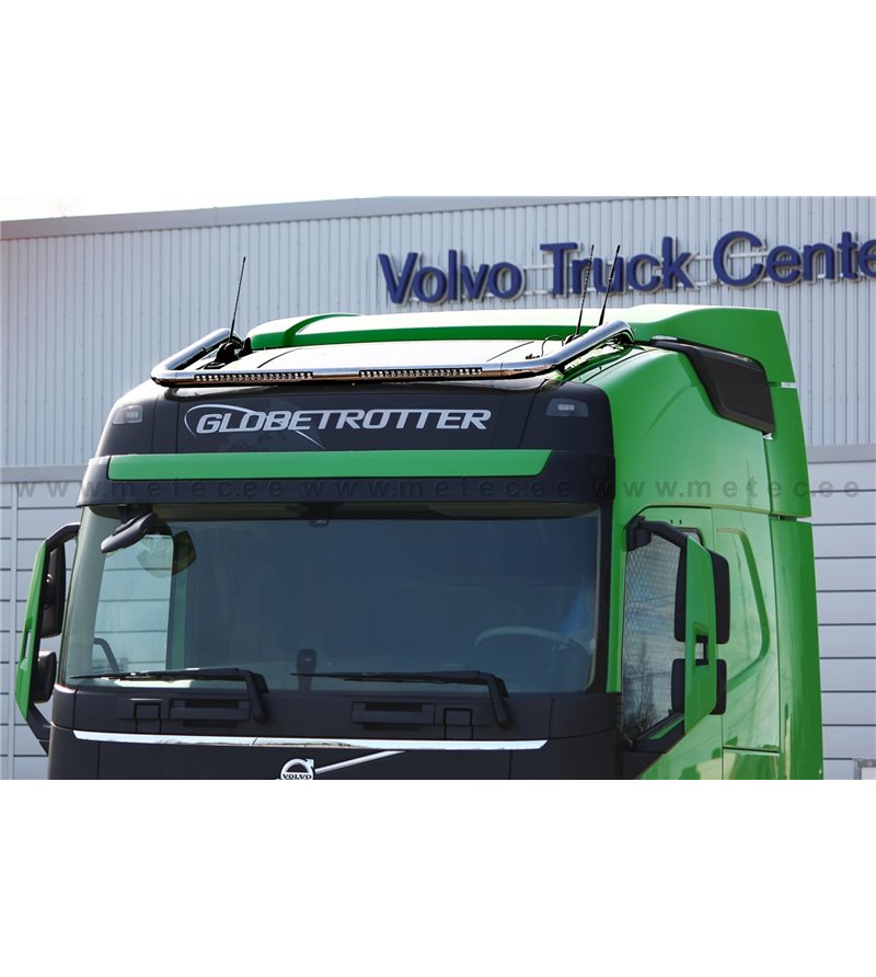 VOLVO FH 13+ ROOF LAMP HOLDER with 2x Rigid SR20 LEDBAR - Globetrotter XL roof - 868654 - Lights and Styling
