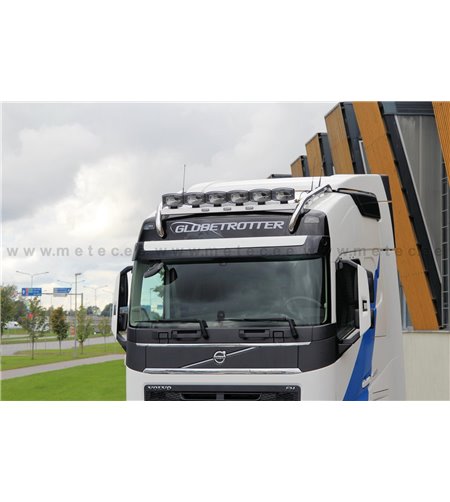 Dachbügel - Metec - Crossbar  - 6 lampenhalters - Vorverkabelt - LED - Volvo - FH - Globetrotter (normal + XL) - 2013+