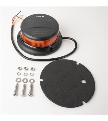 Signalleuchte - Ledson - Slim - Amber - 7 Blitzmuster - Amber - R65 - 12V-30V
