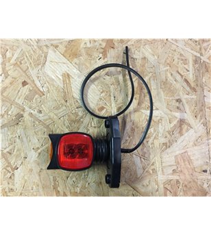 Gummiarm - SIM - 3174 Small - Höger - LED - Vit/Bärnsten/Röd - 12V-24V - 