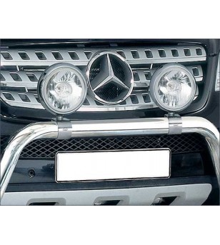 Clamb Stainless ø 51mm BLACK (set of 2) - 005473B - Lights and Styling