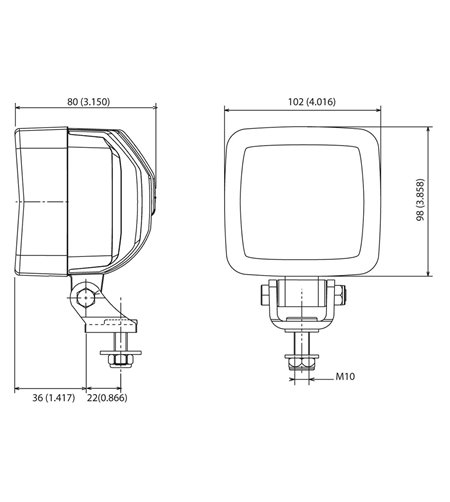 Arbeitsbeleuchtung - NBB - SHD 3000 - 4" - 10.2cm - Heavy Duty - Work / Scene