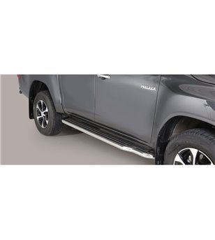 TOYOTA HILUX 19+ Sidesteps Inox - Double Cab - P/410/IX - Lights and Styling