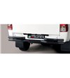 TOYOTA HILUX 19+ Double Bended Rear Protection Black Coated - DBR/410/PL - Rearbar / Opstap - Verstralershop