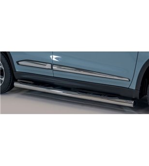 Vitara 2019- Grand Pedana Side Bars with steps Inox ø76 rvs - GP/455/IX - Bullbar / Lightbar / Bumperbar - Verstralershop