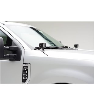Ford Super Duty 2017- Hood Hinge LED Bracket set - Z365471 - Lights and Styling