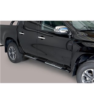L200 DC 2019- Design Side Protections Inox Black Powdercoated - DSP/390/PL - Lights and Styling