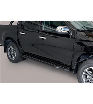 L200 DC 2019- Sidesteps Inox Black Powdercoated - P/390/PL - Lights and Styling