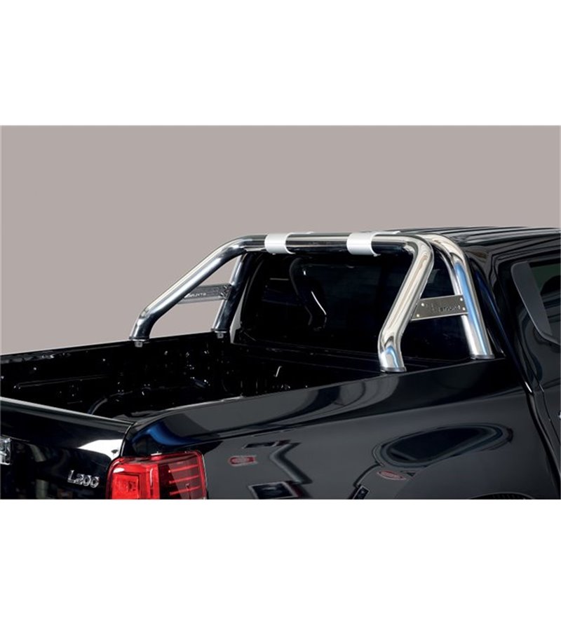 L200 DC 2019- Roll Bar Mark on Tonneau Inox (2 pipes version) - RLSS/K/2390/IX - Rollbars / Sportsbars - Verstralershop