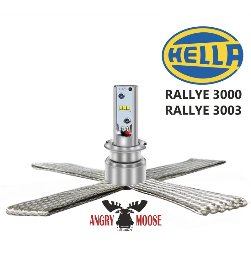 AngryMoose HELLA Rallye 3000/3003 LED ersättningslampa - G10-H1-6000-H300X - Lights and Styling