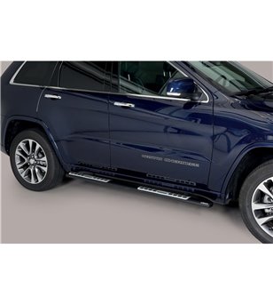 Grand Cherokee 15- Design Side Protection Oval Black Powder Coated - DSP/457/PL - Lights and Styling
