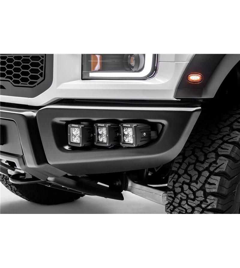 Ford Raptor 2017+ Front Bumper OEM Fog LED Kit - incl LED pods - Z325652-KIT - Lights and Styling
