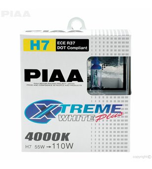 PIAA H7 Extreme White Plus halogeen lampen bulb set - 17655 - Lights and Styling