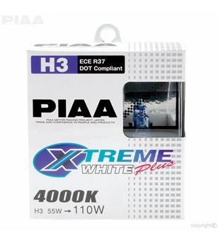 PIAA H3 Extreme White Plus halogeen lampen bulb set - 15223 - Lights and Styling