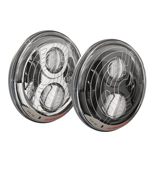 strålkastare - JW Speaker - 8700 Evolution 2 - Smartheat Dual Burn - Klar - Black - Positionsljus - Set 