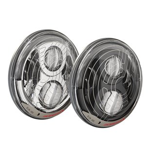 JW Speaker 8700 Evo 2 smartheat dual burn led svart Defender strålkastare set