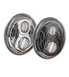 JW Speaker 8700 Evo 2 smartheat dual burn led black Defender headlight set - 0556301 DEFSet - Lights and Styling