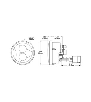 JW Speaker Model 239 J2 series Smoked indicator - set - 0346503 set - Lights and Styling