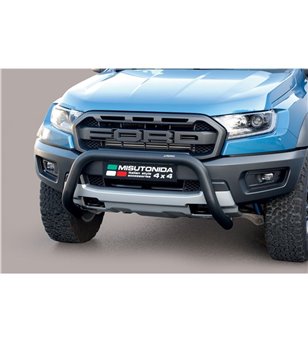 Ranger Raptor 19- Super Bar ø76 EU Black Powder Coated - EC/SB/470/PL - Bullbar / Lightbar / Bumperbar - Verstralershop