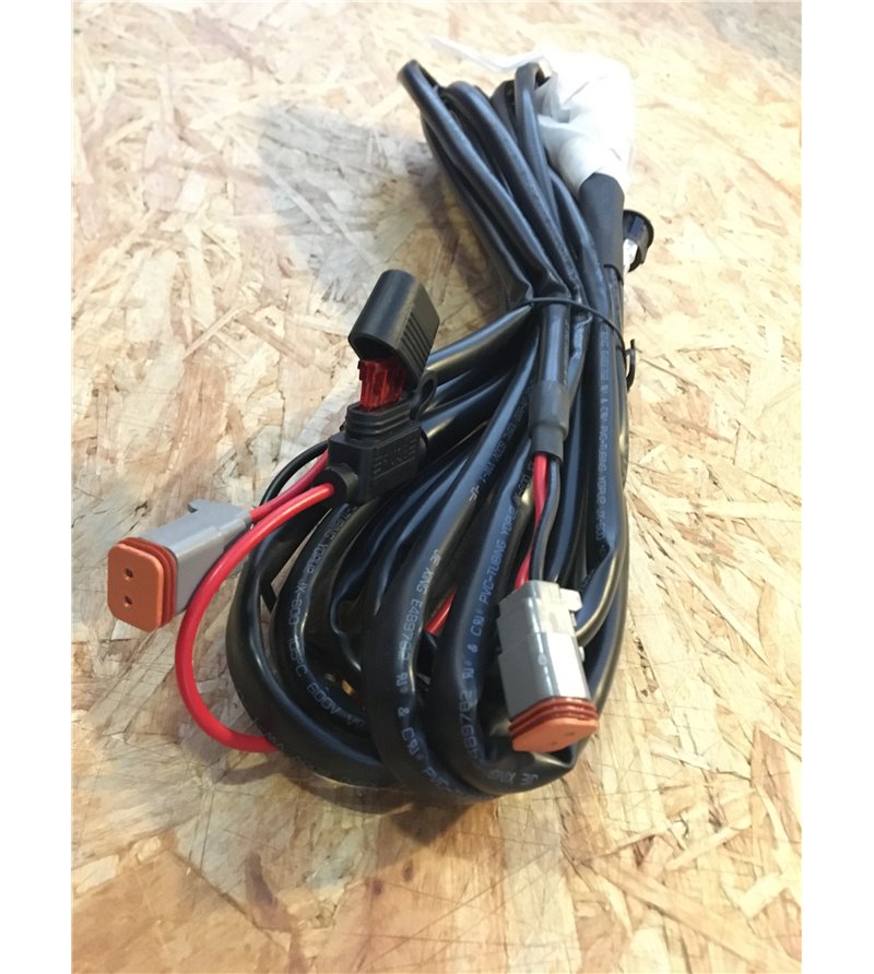 Kabelset - Angry Moose - 2 lampen - Incl. schakelaar - 2 pins - Deutsch DT - 12V
