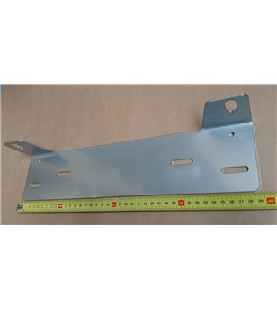 Montage - Flextra - Nummerplaathouder - voor 2 Lampen - Geborsteld RVS