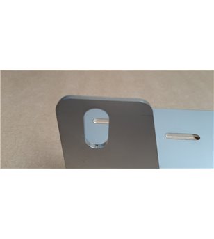 Nummerplaathouder 2 verstralers RVS - HH220 - Halterungen & Befestigung - Verstralershop