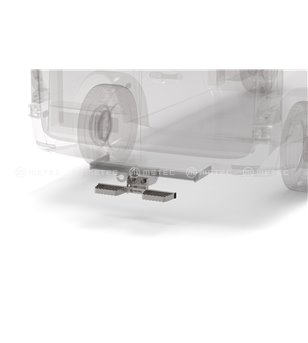 RENAULT TRAFIC 14+ RUNNING BOARDS to tow bar pcs SMALL - 888419 - Rearbar / Rearstep - Verstralershop