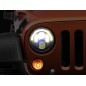Headlight - JW Speaker - 8700 Evolution J2 - Carbon - Clear - Position light - Set - Wrangler Headlight - JW Speaker - 8700 Evolution J2 - Carbon - Clear - Position light - Set - Wrangler