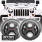 strålkastare - JW Speaker - 8700 Evolution J2 - Carbon - Klar - Positionsljus - Set - Wrangler strålkastare - JW Speaker - 8700 Evolution J2 - Carbon - Klar - Positionsljus - Set - Wrangler