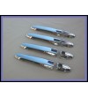 Mercedes Sprinter 2007+ DOOR HANDLE STEEL (set - 4) stainless - 2101070071 - Lights and Styling