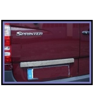 Mercedes Sprinter 2007+ REAR TRUNK LID COVER STEEL  -  rvs - 2107070013 - RVS / Chrome accessoires - Verstralershop