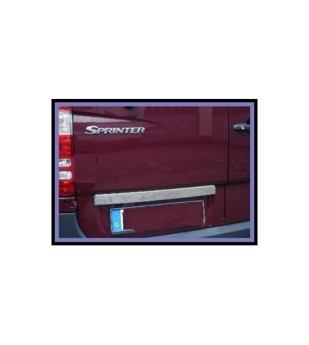 Mercedes Sprinter 2007+ REAR TRUNK LID COVER STEEL - stainless - 2107070013 - Lights and Styling