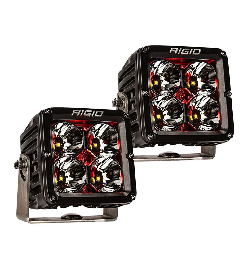 LED-ramp - Rigid Industries - Radiance Pod XL - 3.9" - 10cm - Röd - Positionsljus Röd - Driving Spot Combo - Set LED-ramp - Rigid Industries - Radiance Pod XL - 3.9" - 10cm - Röd - Positionsljus Röd - Driving Spot Combo - Set