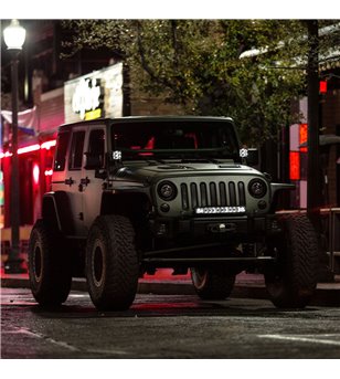 LED bar - Rigid Industries - Radiance Pod XL - 4'' - Rood - Positielicht Rood - Driving Spot Combo - Set