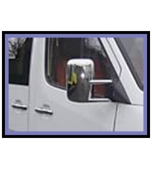 Mercedes Sprinter 1998-2006 MIRROR COVER - ABS CHROME (set) - 2102060025 - RVS / Chrome accessoires - Verstralershop