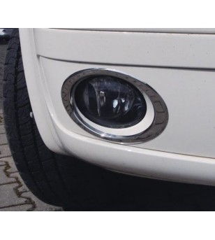 VW Transporter T5 2010+ FOG LIGHT RIM STEEL (set) stainless - 3500350024 - Lights and Styling