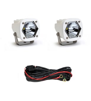 Baja Designs S1 - Spot LED White (pair) - 387801WT - Lights and Styling