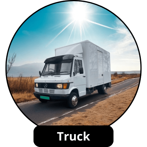 zonneklep truck