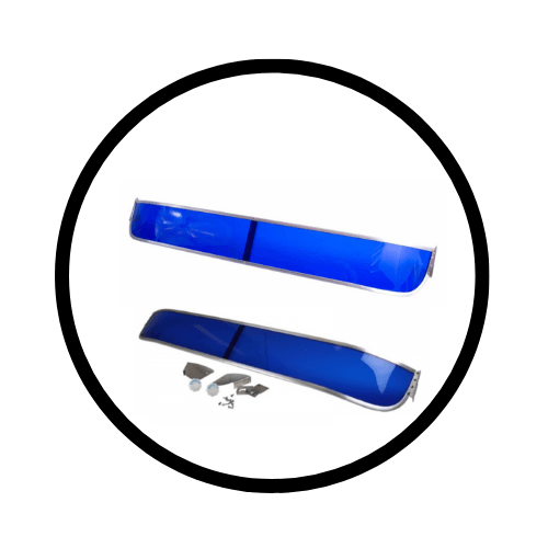 Zonneklep blauw
