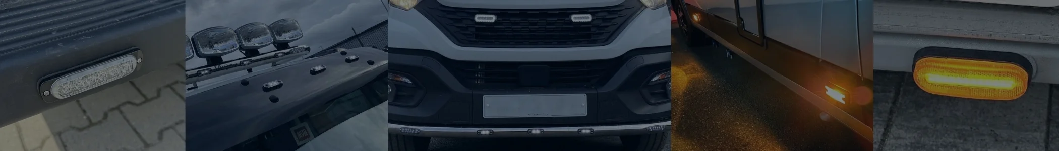 Markeringslichten bestelwagen banner