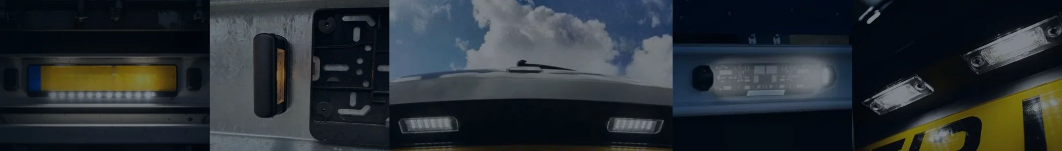 Number plate light banner