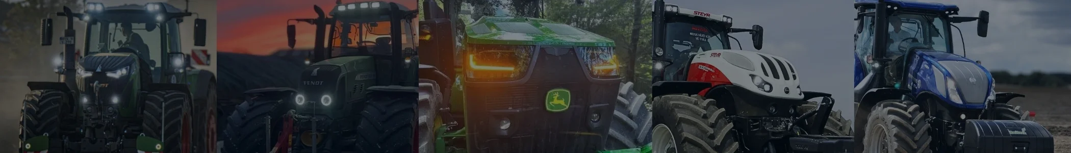 Daytime running lights tractor banner