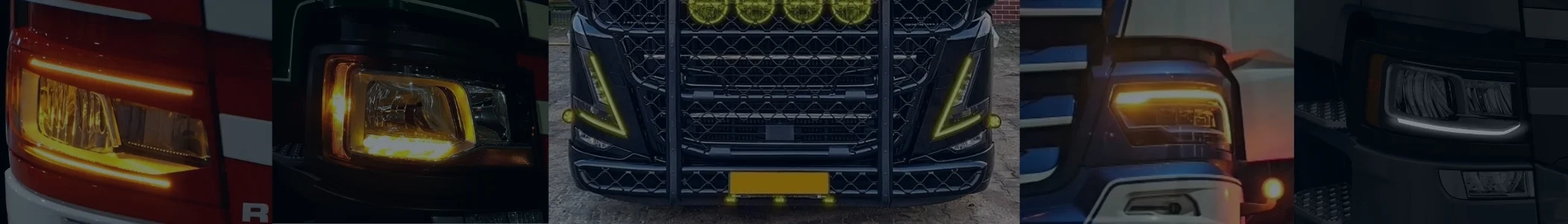 Daytime running lights truck banner