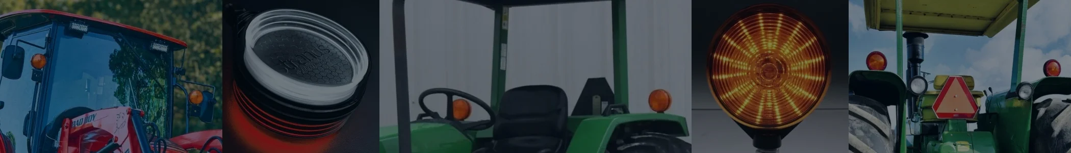 Spanish lights tractor banner
