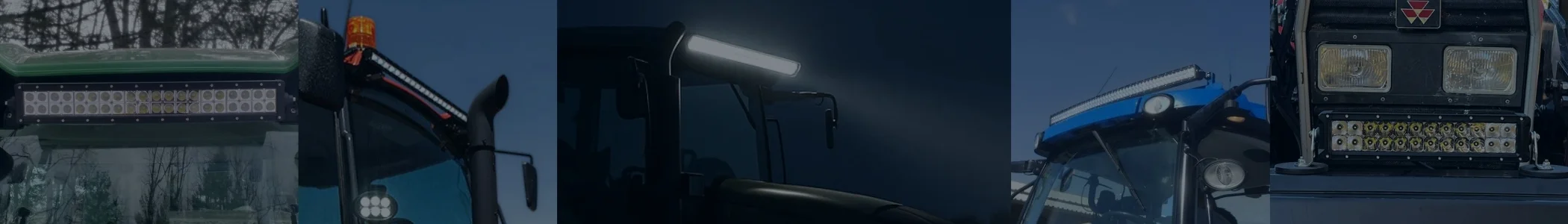 LED Light bar tractor banner